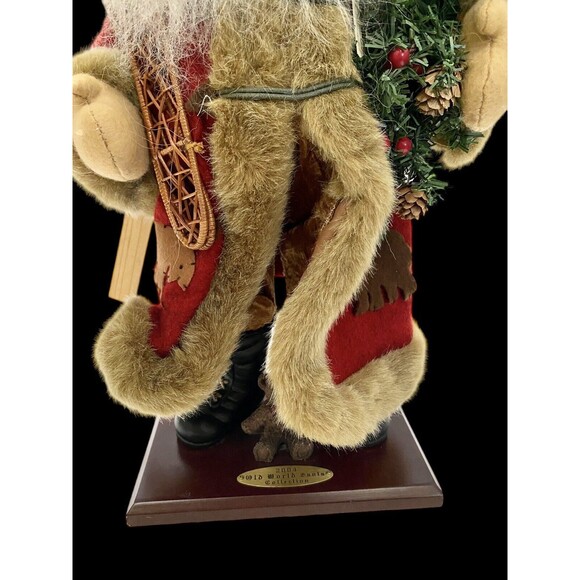 Santa Statue 18” Old World Santa Limited Edition Collection 2004 With Skies,Tree - Picture 4 of 15